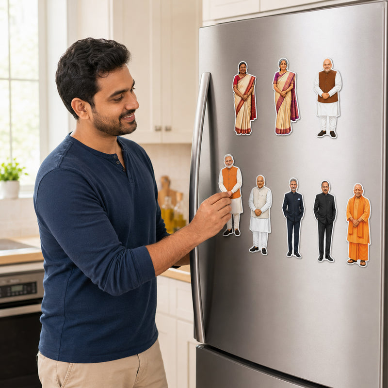 TodFod Politician Members Fridge Magnet Set of 10 | 3 Inch Famous Political Leaders & Icons MDF Wood Magnets