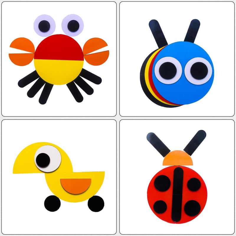 Todfod Wooden Animal Puzzle with 21 Activity Cards | Montessori Learning Toy for Kids 3+ | Educational Tangram Pattern Blocks - Made in India, BIS Certified