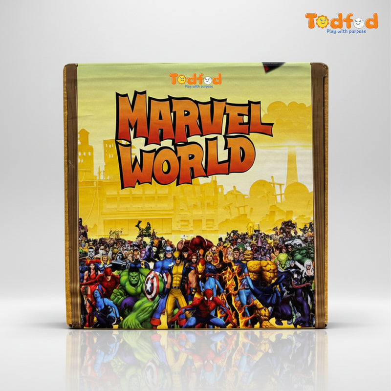 Todfod Wooden Marvel Avengers 160-Piece Panorama Jigsaw Puzzle for Kids – Educational Superhero Puzzle Toy