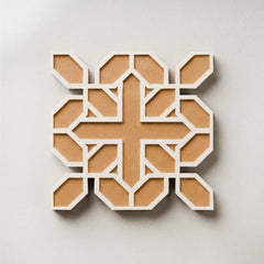 TodFod Wooden MDF Rangoli Floor Decor | 12x12 Inch Abstract Geometric Mandala Frame for Festivals & Home Decor
