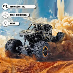 Todfod Off-Road High-Speed Remote Control Rock Crawler Car Toy for Kids – 2.4GHz All-Terrain RC Vehicle with Rechargeable Battery & Durable Suspension