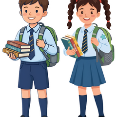TodFod School Theme Fridge Magnet Set of 6 | 3 Inch Cute Cartoon Back to School Supplies, Bus & Books MDF Wood Magnets
