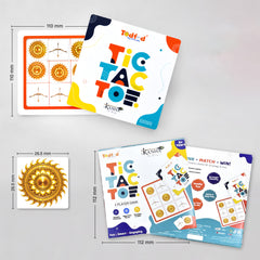 Todfod Kanha Ki Gita Tic Tac Toe Board Game | 2 Player Fun & Educational Strategy Game for Kids 5+ Years