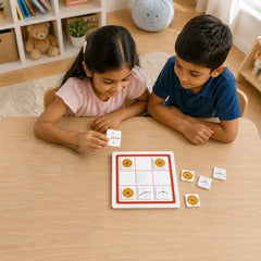 Todfod Kanha Ki Gita Tic Tac Toe Board Game | 2 Player Fun & Educational Strategy Game for Kids 5+ Years