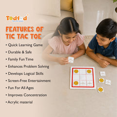 Todfod Kanha Ki Gita Tic Tac Toe Board Game | 2 Player Fun & Educational Strategy Game for Kids 5+ Years