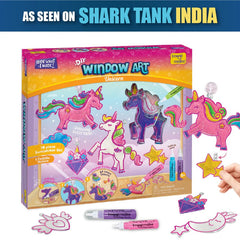 Imagimake Window Art Unicorn | Glass Painting Kit | Art and Craft Kit 6|8 | Toys for Girls | Sun Catcher Kit | Unicorn Gifts for Girls Age 6|8 | Birthday Gift for 5+ Years, Multicolor