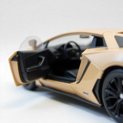 Todfod Lamborghini Die-Cast Model Car, 1:32 Scale, Black with Gold Accentsband Hood Pull Back Super Car with Openable Doors Sound and Light for Birthdays Gift Party Decorations (Lamborghini Black)
