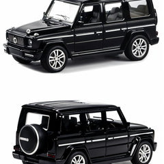 Black SUV model on a white background