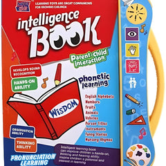 Educational book with colorful cover and handle, designed for parent-child interaction.