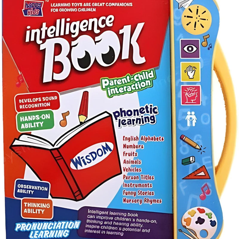 Educational book with colorful cover and handle, designed for parent-child interaction.