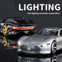 Todfod Mercedes Benz AMG Vision Gran Turismo Diecast Model Car | Scale Alloy Toy with Lights & Sound