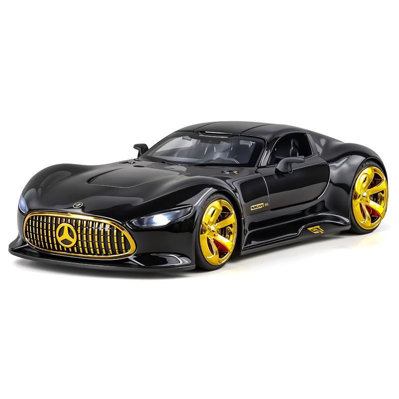 Todfod Mercedes Benz AMG Vision Gran Turismo Diecast Model Car | Scale Alloy Toy with Lights & Sound