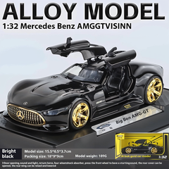 Todfod Mercedes Benz AMG Vision Gran Turismo Diecast Model Car | Scale Alloy Toy with Lights & Sound