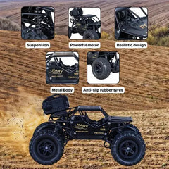 Todfod Off-Road High-Speed Remote Control Rock Crawler Car Toy for Kids – 2.4GHz All-Terrain RC Vehicle with Rechargeable Battery & Durable Suspension