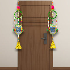 Smaran Ganeshji Door/Wall Hanging Latkan Toran Traditional Handmade Thoranam Diwali Festival Pooja Wedding and Home Wall Decoration Door Entrance Latkan Ganesh Latkan Gift (Shrinathji Latkan)
