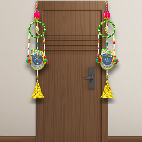 Smaran Ganeshji Door/Wall Hanging Latkan Toran Traditional Handmade Thoranam Diwali Festival Pooja Wedding and Home Wall Decoration Door Entrance Latkan Ganesh Latkan Gift (Shrinathji Latkan)