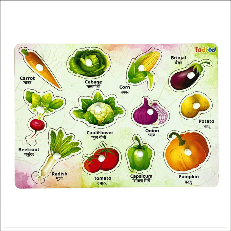 Todfod Puzzles Vegetable Characters For Kids
