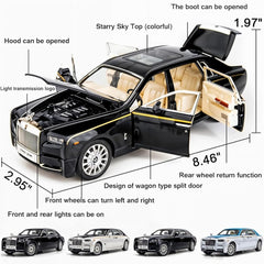 TodFod Exclusive 1:32 Scale Rolls Royce Phantom Pull Back Toy Car for Kids with Openable Doors, Lights, Music | Premium Gift for Boys