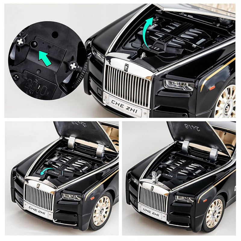 TodFod Exclusive 1:32 Scale Rolls Royce Phantom Pull Back Toy Car for Kids with Openable Doors, Lights, Music | Premium Gift for Boys